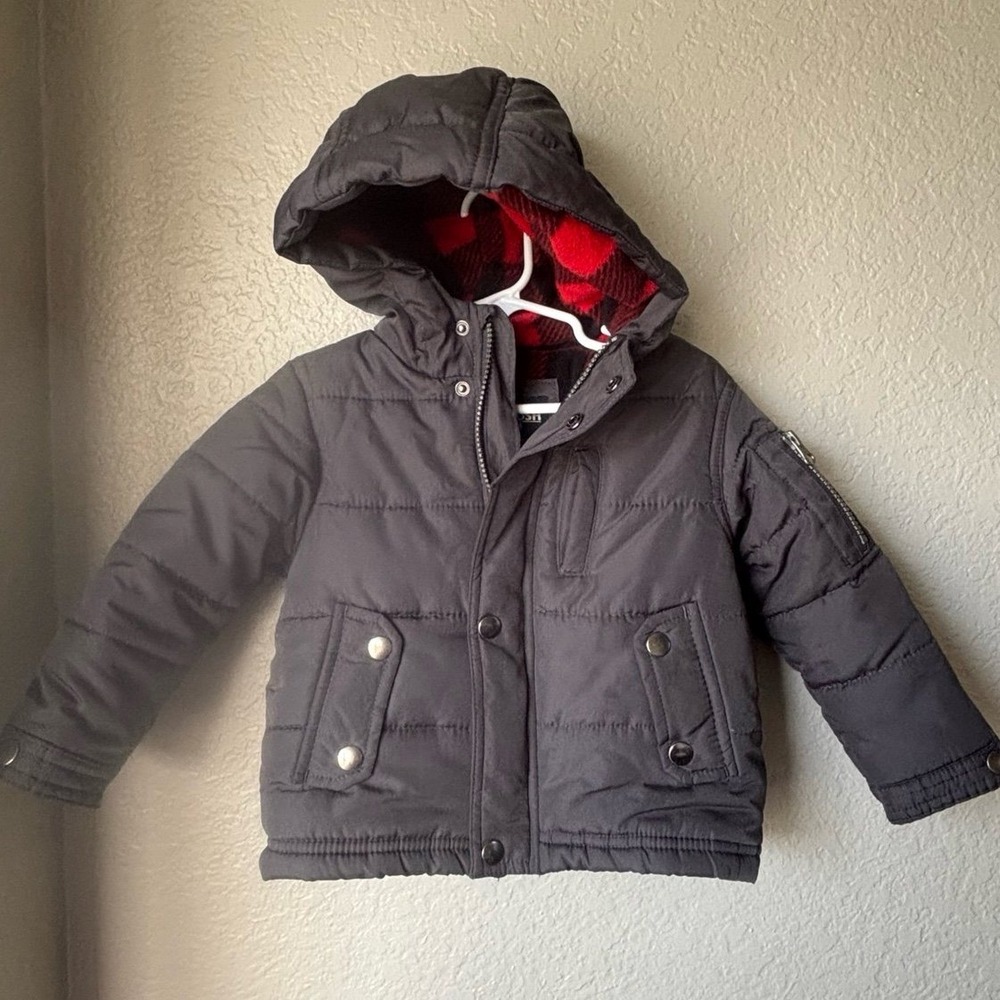 Osh Kosh Infant Winter Puffer Gray Jacket 24 Months